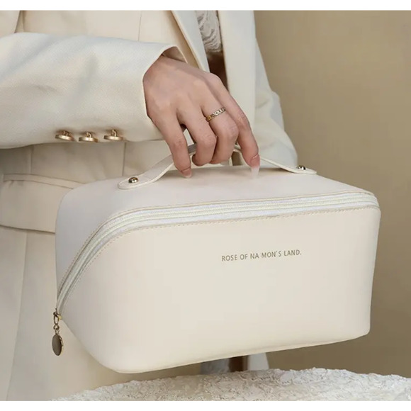 Cosmetic Travel Bag Toiletry Cream Makeup Organizer Water Resistant 11 x 9 - Picture 2 of 4